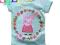 116 6L Bluzka T-shirt ŚwinkaPEPPA turkus SALE A255