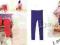 Bawełniane legginsy z łatkami vintage 116-122 3kol