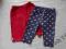 2 x legginsy / spodenki rozm. 6-9 M Next, George