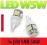 Żarówka LED W5W T10 5 SMD 5050 BIAŁE / CZERWONE