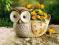 OSŁONA NA DONICZKĘ DONICZKA SOWA RĘCZNIE MALOWANA