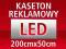 Kaseton reklamowy 200x50cm LED - grafika gratis!!