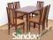 stół 70x120x150 zaowal + 6 krzeseł Warszawa