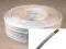 KABEL TELEFONICZNY 4 ŻYŁY BIAŁY PŁASKI ROLKA 100M