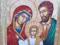 IKONA ŚWIĘTA RODZINA 12cm x 18cm BIZANTYJSKA