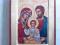 IKONA ŚWIĘTA RODZINA 23,5cm x 18cm  BIZANTYJSKA
