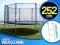 Trampolina ogrodowa z siatką 252 DRABINKA NEOSPORT