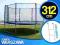 Trampolina ogrodowa z siatką 312 DRABINKA NEOSPORT
