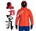 KURTKA NARTY DESKA QUIKSILVER COLLAPSE ORANGE XL