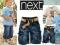 NEXT*SUPER JEANSOWE SPODENKI BERMUY DZINS 104-3/4L