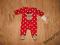 Carter's Girls JOY Red Reindeer Christmas Fleece