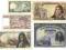 2733. Francja, Hiszpania, zestaw banknotów (5szt)