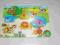 ZOO zwierzątka - drewniane puzzle układanka 12M