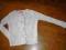 Sweter rozpinany biały warkocze Y.D. r. 110 CUDO