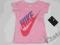 NIKE śliczny t-shirt z nadrukiem r.24m z USA