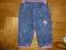 TU Fajne Jeansy z Wróżką  roz.74-80