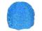 Elegancka czapka z niebieskiego akrylu.