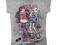 128 Bluzka  T-shirt MONSTER HIGH  szara A286