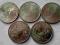 zestaw 5 monet 25 centów , stany  rocznik 2004