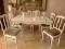 stół i krzesła ,shabby chic ,stara Francja,ludwik