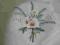 Śliczny obrusik haftowane kwiaty 80 cm