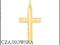 ZŁOTY 585 KRZYŻ * CROSS * KRZYŻYK 1,0 x 1,8 cm