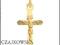 ZŁOTY 585 KRZYŻ * CROSS * KRZYŻYK 1,55 x 2,76 cm