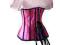 Satynowy gorset underbust burleska pin-up goth 36