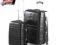 2 WALIZKI TRAVEL MAXX ZAMEK TSA CZARNE- ZESTAW