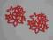 scrapki: ażurowe kwiaty 25 sztuk, wielkość 5 cm