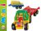 DUŻY Zestaw TRAKTOR z PRZYCZEPĄ 70cm 0299