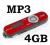 SMUKŁY ODTWARZACZ MP3 LCD 4GB BASS kolory