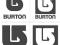 NAKLEJKA BURTON logo naklejki, wlepy 15CM 4wzory!!