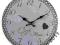 Zegar ścienny 34 cm Paris-Grey dots