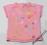 286 bluzka koszulka dziewczęca różowa 92