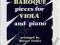 BAROQUE PIECES FOR VIOLA AND PIANO Watson Forbes