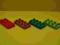 LEGO DUPLO 4 x 2 piny płaskie klocki 4szt