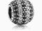 Pandora 791172NCK Czarne marynarskie paski Pave