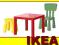 IKEA zestaw5 MAMMUT krzesełko stolik stołeczek