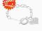 PREZENT Bransoletka ITALIA 925 silver layered  B26