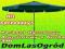 ALUMINIOWY PARASOL OGRODOWY 3m _z KORBĄ  _ ZIELONY