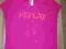 Replay różowa koszulka damska z napisem  - M/L