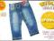 Jeansowe Spodnie długość 3/4 Funky Diva 110/116cm