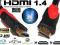 kabel hdmi 1.4 5m Ethernet xbox ps3 pleciony gold