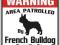 TABLICZKA UWAGA PIES - buldog francuski - WARNING