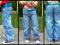 Spodnie dżinsy jeans Respect z paskiem 92 98 104