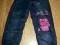 ocieplane jeansy spodnie alladynki 116 kitty