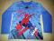 ocieplana bluzeczka Spiderman koszulka 128