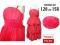 Wizytowa czerwona sukienka 146 rajstopy gratis!!