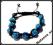BRANSOLETKA SHAMBALLA SWAROVSKI CYRKONIE TURKUS BRANSOLETKA SHAMBALLA SWAROVSKI CYRKONIE TURKUS